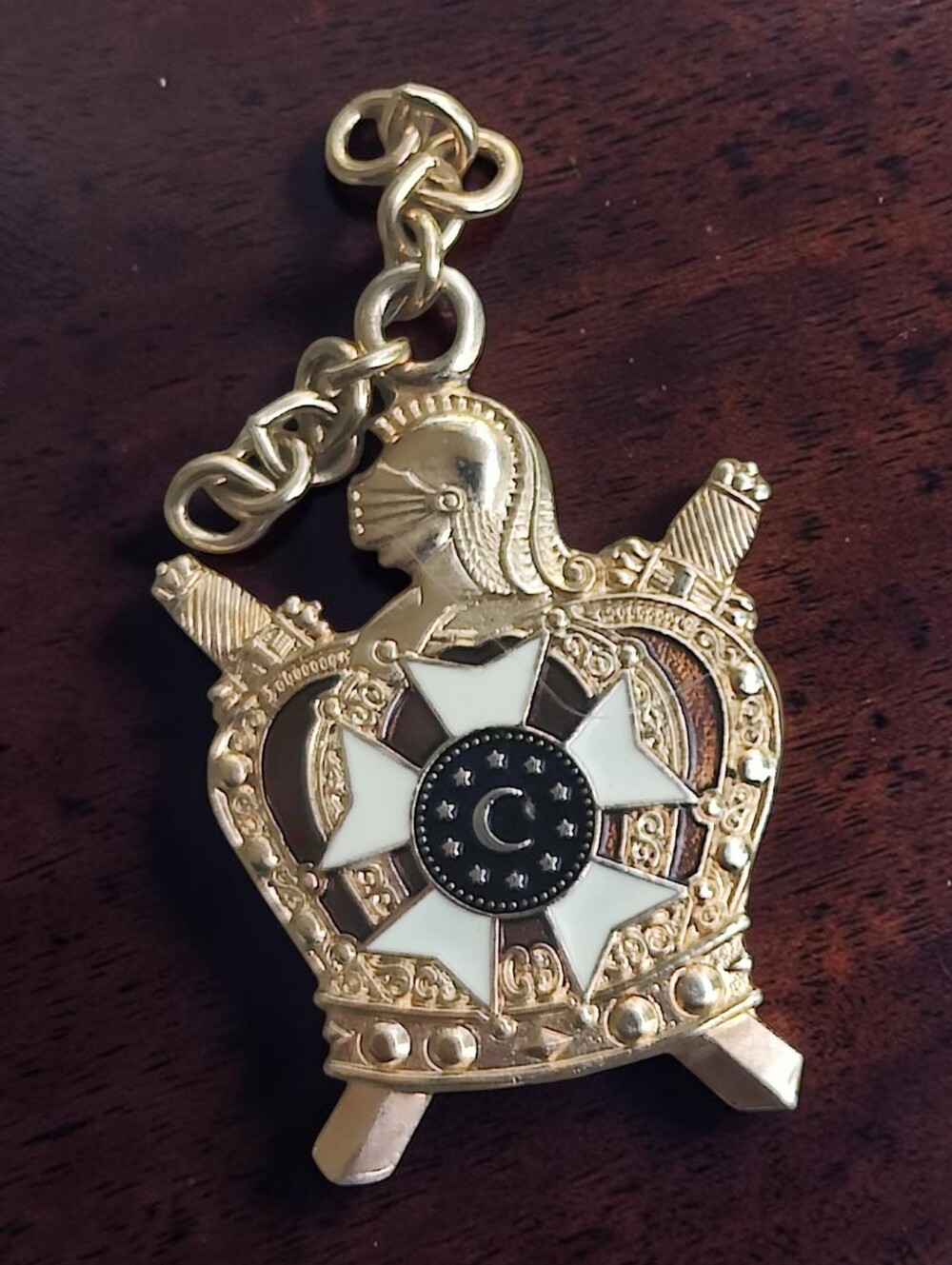 Vintage Masonic Demolay Merit Badge Pendant